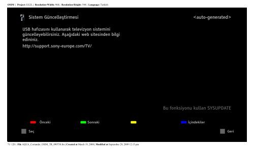 Sony KDL-32W5800 - KDL-32W5800 Istruzioni per l'uso Turco