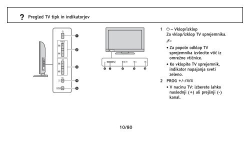 Sony KDL-32NX500 - KDL-32NX500 Istruzioni per l'uso Sloveno