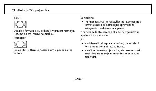 Sony KDL-32NX500 - KDL-32NX500 Istruzioni per l'uso Sloveno