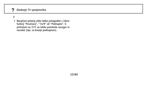 Sony KDL-32NX500 - KDL-32NX500 Istruzioni per l'uso Sloveno