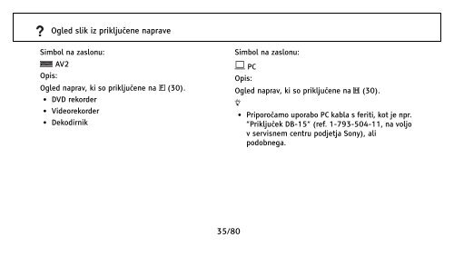 Sony KDL-32NX500 - KDL-32NX500 Istruzioni per l'uso Sloveno