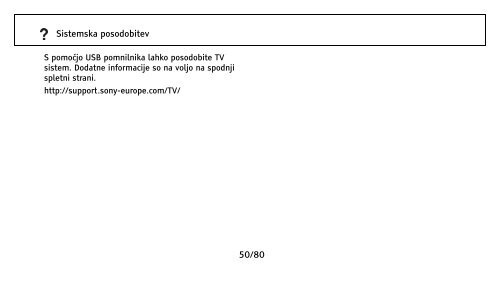 Sony KDL-32NX500 - KDL-32NX500 Istruzioni per l'uso Sloveno