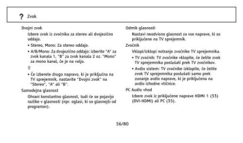 Sony KDL-32NX500 - KDL-32NX500 Istruzioni per l'uso Sloveno