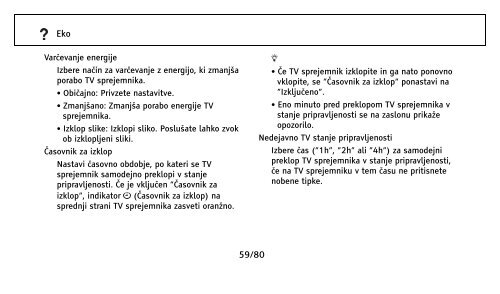 Sony KDL-32NX500 - KDL-32NX500 Istruzioni per l'uso Sloveno