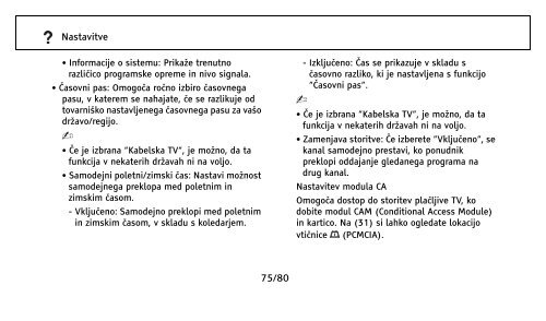 Sony KDL-32NX500 - KDL-32NX500 Istruzioni per l'uso Sloveno