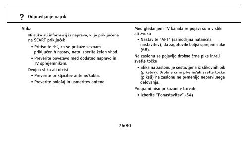 Sony KDL-32NX500 - KDL-32NX500 Istruzioni per l'uso Sloveno