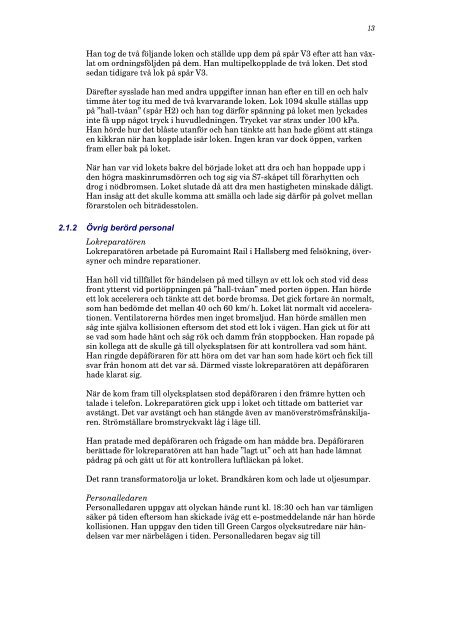 Rapport RJ 2009:02 - Statens Haverikommission