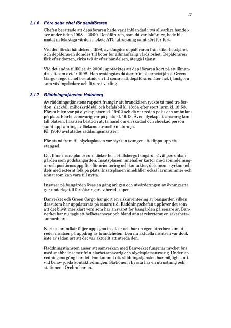 Rapport RJ 2009:02 - Statens Haverikommission