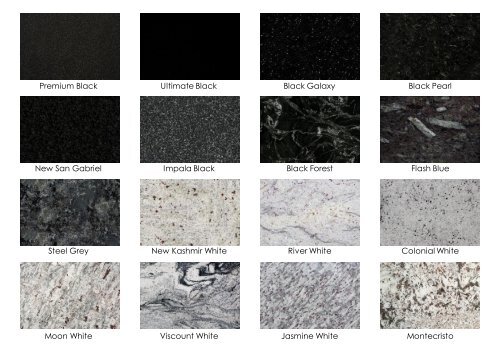 Granite Catalogue for Website