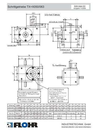 Schrittgetriebe X050-063 Neu.cdr - Flohr