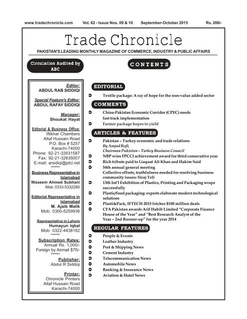 Trade Chronicle Sep-Oct 2015
