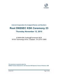 Root DNSSEC KSK Ceremony 23