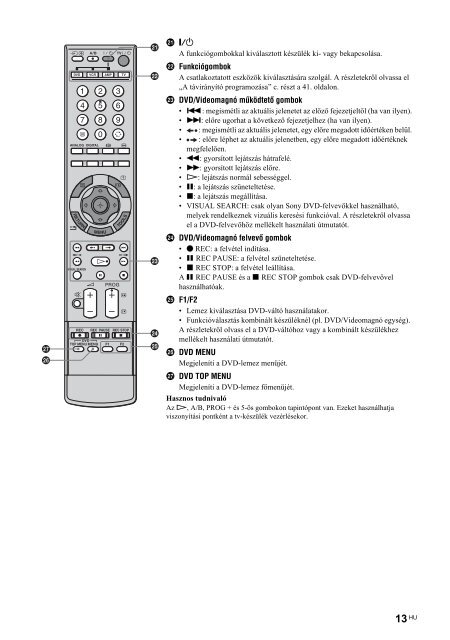 Sony KDL-46X2000 - KDL-46X2000 Istruzioni per l'uso Ungherese