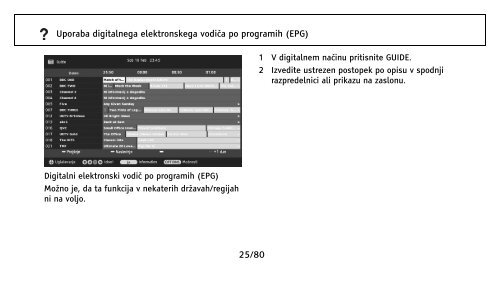 Sony KDL-26EX301 - KDL-26EX301 Istruzioni per l'uso Sloveno