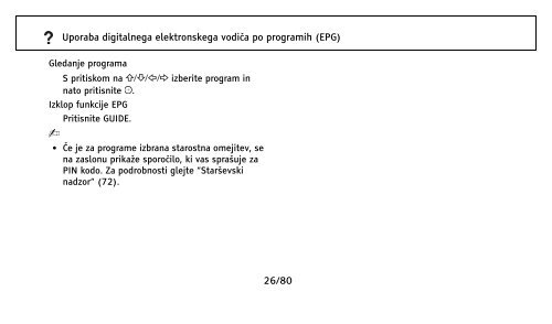 Sony KDL-26EX301 - KDL-26EX301 Istruzioni per l'uso Sloveno