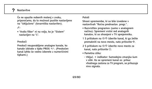 Sony KDL-26EX301 - KDL-26EX301 Istruzioni per l'uso Sloveno