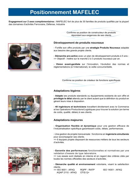 Brochure Mafelec 2008