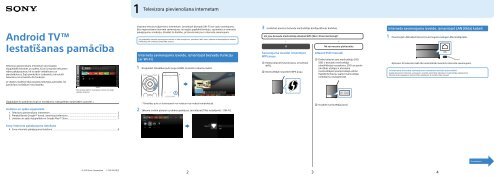 Sony KD-65X9005C - KD-65X9005C Guida all&rsquo;impostazione Lettone