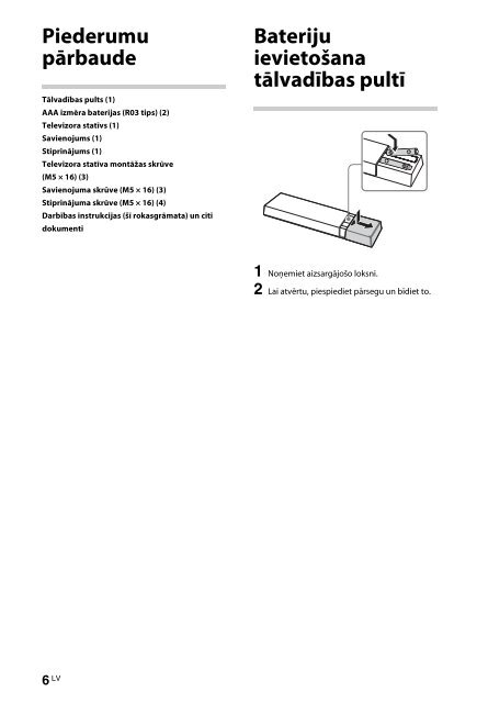 Sony KDL-55HX853 - KDL-55HX853 Istruzioni per l'uso Lettone