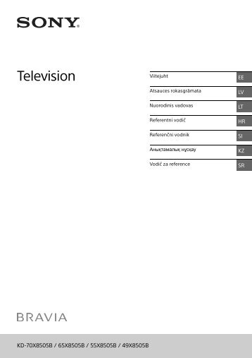 Sony KD-70X8505B - KD-70X8505B Istruzioni per l'uso Lettone