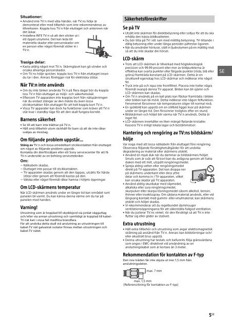 Sony KDL-32R435B - KDL-32R435B Istruzioni per l'uso Danese