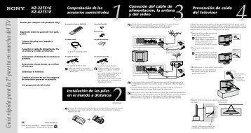 Sony KZ-32TS1E - KZ-32TS1E Guida di installazione Spagnolo