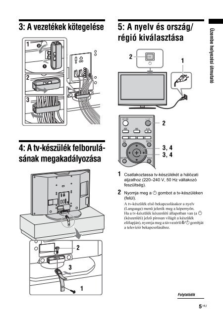 Sony KDL-40S2010 - KDL-40S2010 Istruzioni per l'uso Ungherese