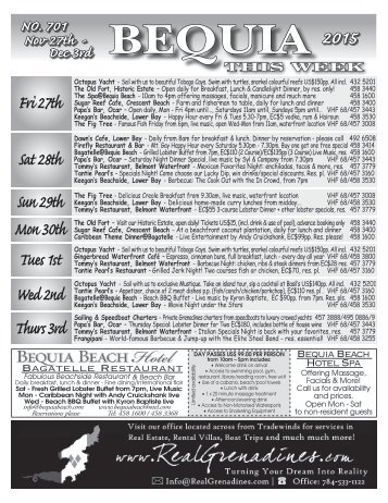 Bequia this Week 27 11 15