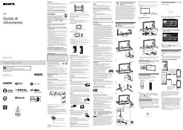 Sony KD-55X8505B - KD-55X8505B Guida di riferimento Italiano