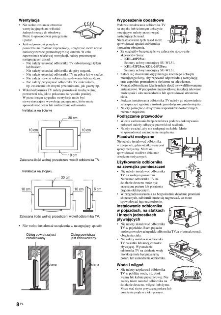 Sony KDL-40P2530 - KDL-40P2530 Istruzioni per l'uso Polacco