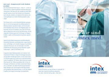 Wir sind intex med.