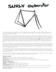 SURLY Frame Sheets.qxd