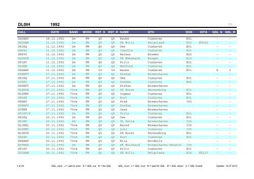 DL0IH 1992 - DF6QC