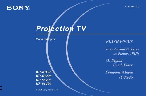 Sony KP-48V90 - KP-48V90 Istruzioni per l'uso Francese