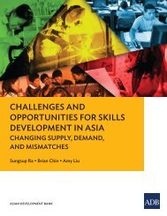 CHALLENGES AND OPPORTUNITIES FOR SKILLS DEVELOPMENT IN ASIA