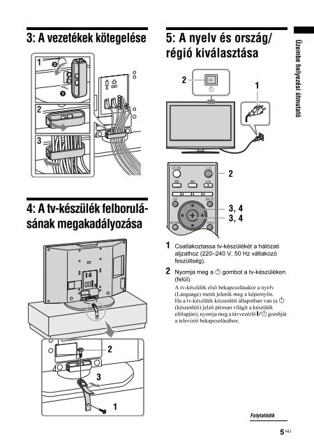Sony KDL-32S2000 - KDL-32S2000 Istruzioni per l'uso Ungherese