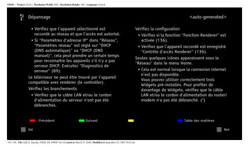 Sony KDL-40Z5800 - KDL-40Z5800 Istruzioni per l'uso Francese