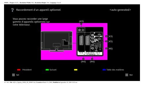 Sony KDL-40Z5800 - KDL-40Z5800 Istruzioni per l'uso Francese