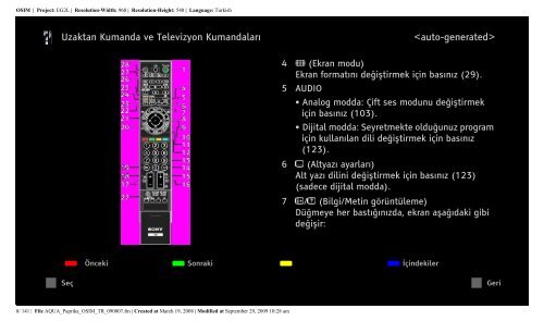 Sony KDL-40Z5800 - KDL-40Z5800 Istruzioni per l'uso Turco