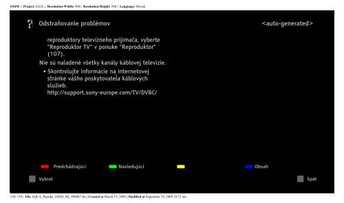 Sony KDL-40Z5800 - KDL-40Z5800 Istruzioni per l'uso Slovacco