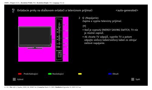 Sony KDL-40Z5800 - KDL-40Z5800 Istruzioni per l'uso Slovacco