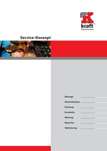 Service-Konzept - Kraft Maschinenbau GmbH