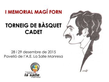 TORNEIG DE BASKET CADET MMF2015