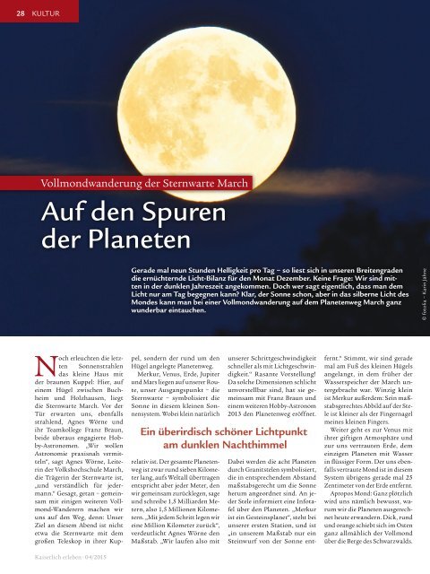 Kaiserlich erleben, Ausgabe 4/2015