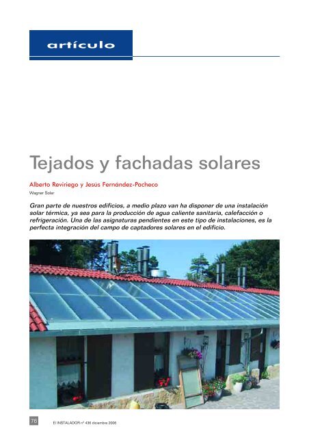 tejados y fachadas solares