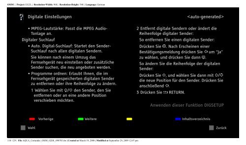 Sony KDL-32V5800 - KDL-32V5800 Istruzioni per l'uso Tedesco