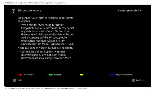 Sony KDL-32V5800 - KDL-32V5800 Istruzioni per l'uso Tedesco