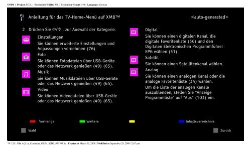 Sony KDL-32V5800 - KDL-32V5800 Istruzioni per l'uso Tedesco