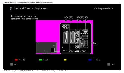 Sony KDL-32V5800 - KDL-32V5800 Istruzioni per l'uso Turco