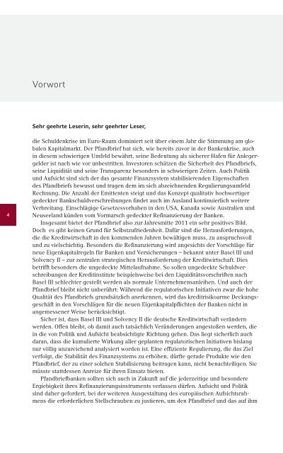 Der Pfandbrief 2011 | 2012 - Verband deutscher Pfandbriefbanken